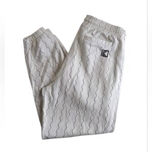 Karl Kani Men's SMALL SIGNATURE ZICZAC PINSTRIPE RELAXED FIT SWEAT PANTS